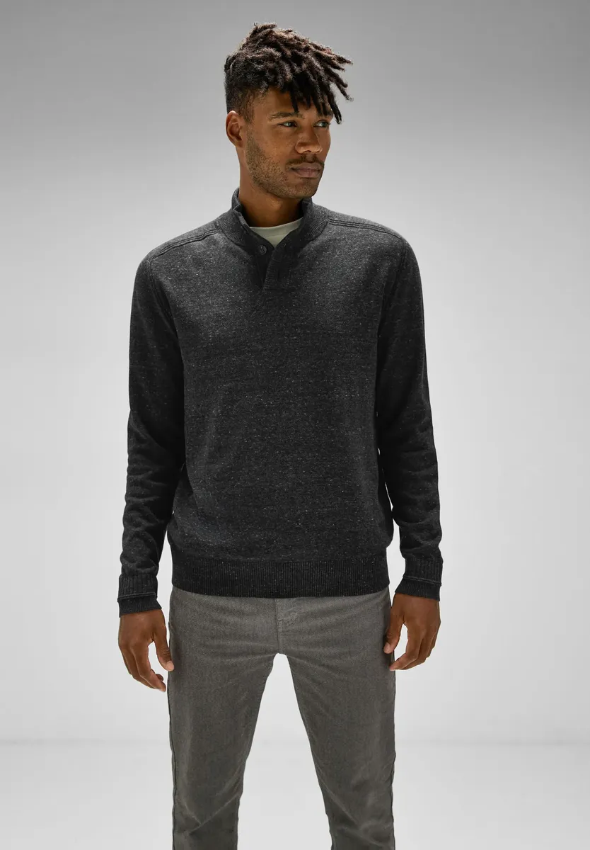 STREET ONE МУЖСКОЙ свитер с воротником стойкой и рядом пуговиц Street One Men, серый
STREET ONE МУЖСКОЙ свитер с воротником стойкой и рядом пуговиц Street One Men, серый