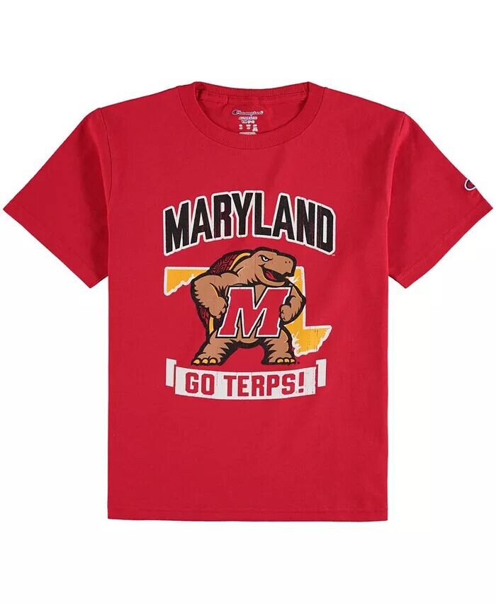Красная футболка-талисман с надписью «Maryland Terrapins Strong» для мальчиков и девочек Big Boys and Girls Champion, красный
Красная футболка-талисман с надписью «Maryland Terrapins Strong» для мальчиков и девочек Big Boys and Girls Champion, красный