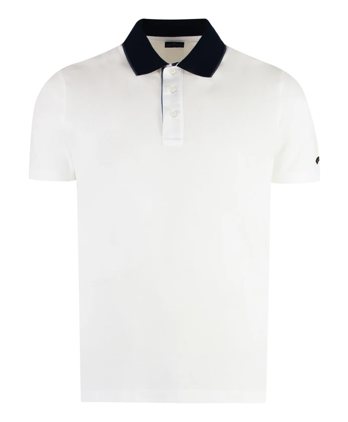 Хлопковая рубашка-поло с коротким рукавом Paul & Shark, белый
Хлопковая рубашка-поло с коротким рукавом Paul & Shark, белый