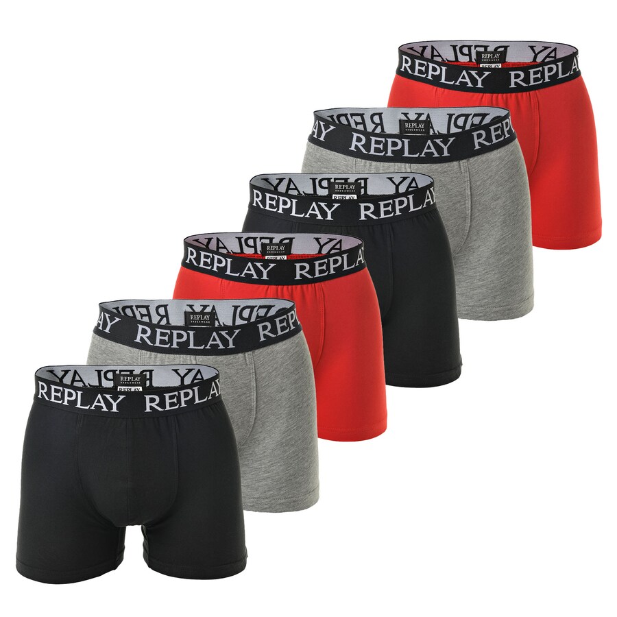 Боксерские шорты REPLAY, цвет Grey/Red/Black
Боксерские шорты REPLAY, цвет Grey/Red/Black