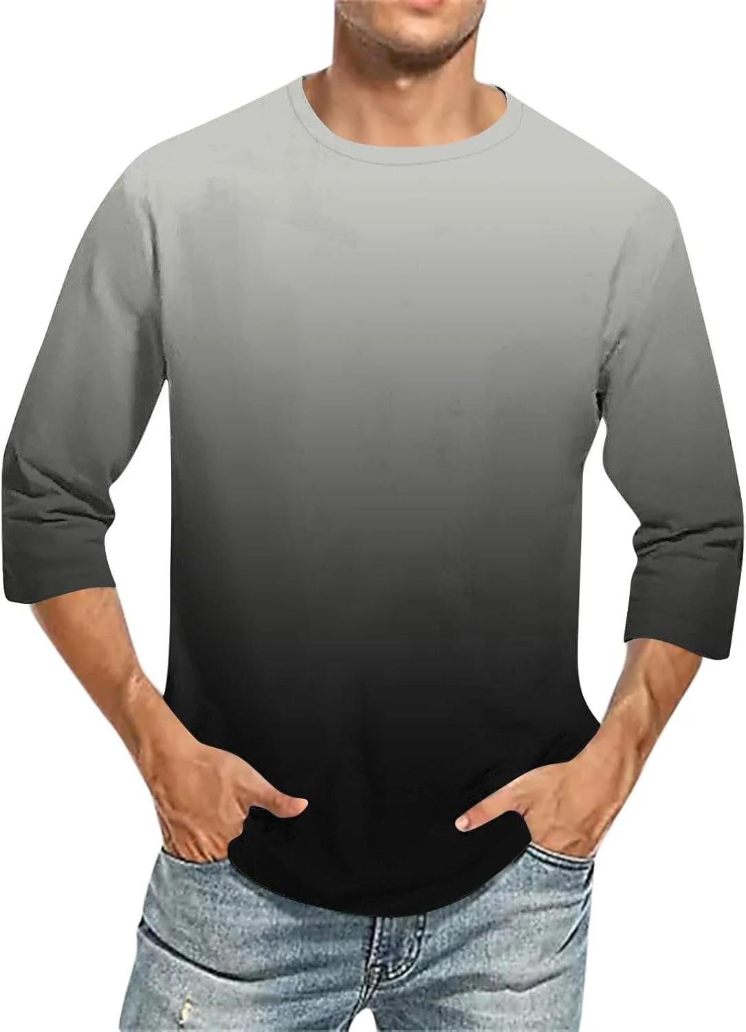 Футболка для мужчин Casual 3/4 рукава Loose Fit
Футболка для мужчин Casual 3/4 рукава Loose Fit