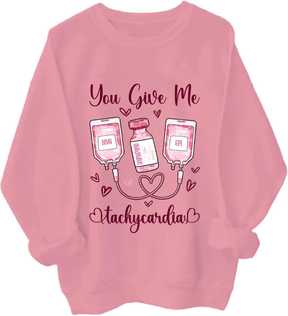 Свитшот You Give Me Tachycardia, смешной худи ко Дню святого Валентина для медсестры LNDOCAI
Свитшот You Give Me Tachycardia, смешной худи ко Дню святого Валентина для медсестры LNDOCAI