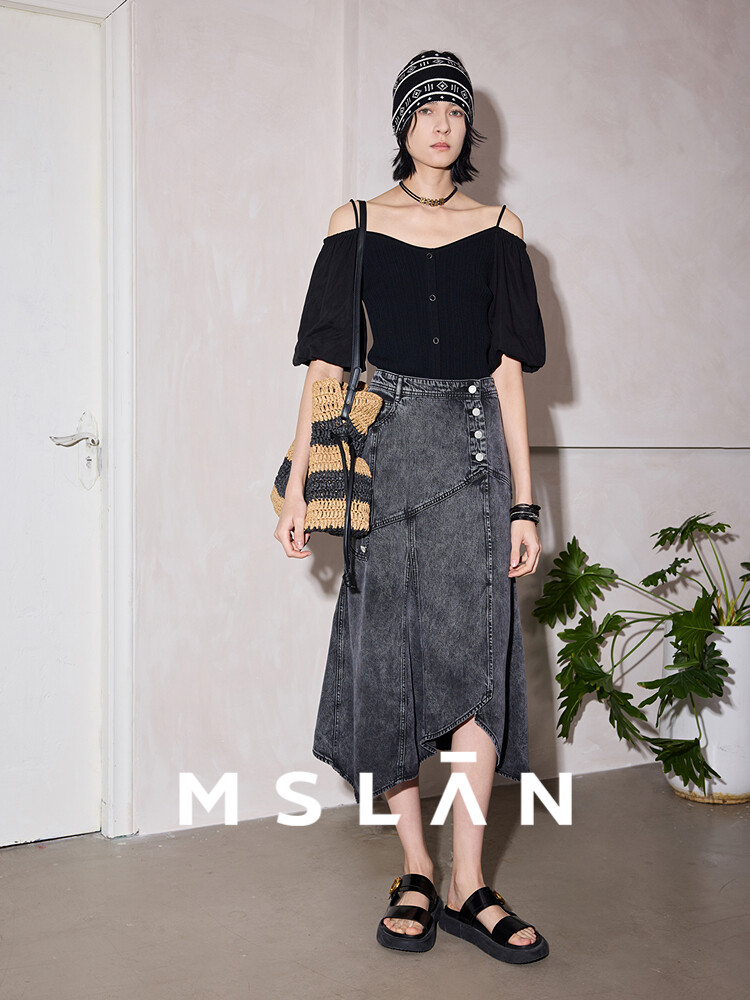 Юбка джинсовая Mslan средней длины, синий
Юбка джинсовая Mslan средней длины, синий