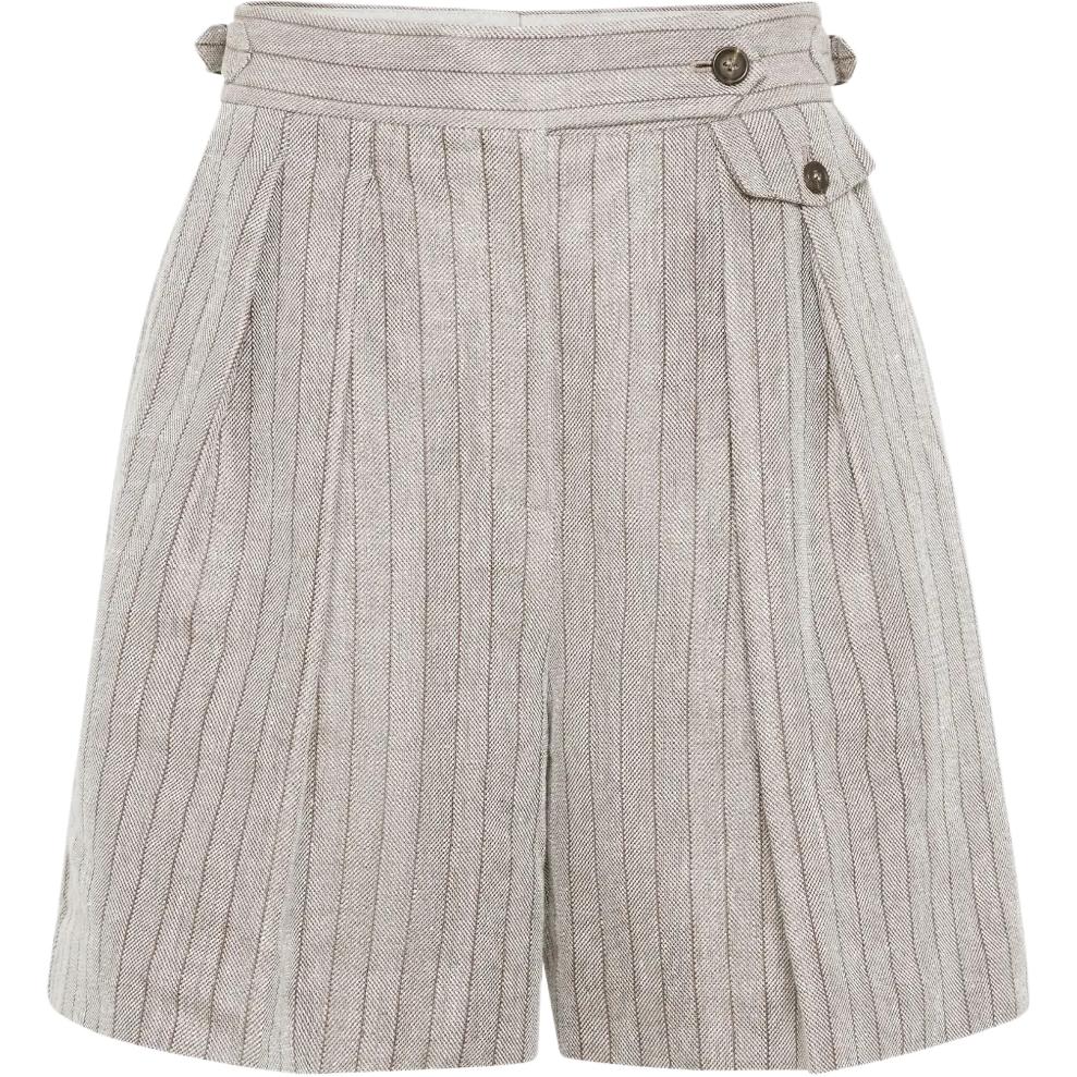 Шорты со складками Brunello Cucinelli, серо-белый
Шорты со складками Brunello Cucinelli, серо-белый