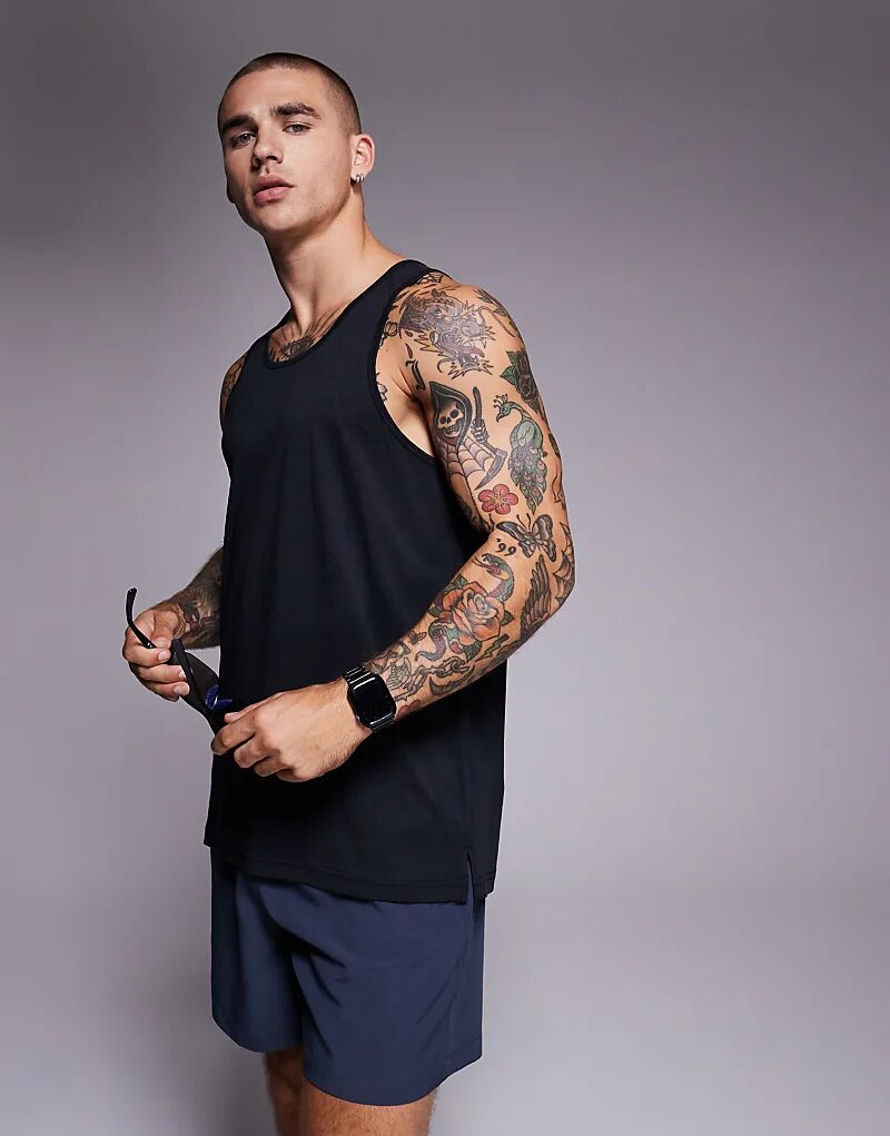 4505 Yoga Легкая Быстросохнущая спортивная майка-борцовка черного цвета
4505 Yoga Легкая Быстросохнущая спортивная майка-борцовка черного цвета