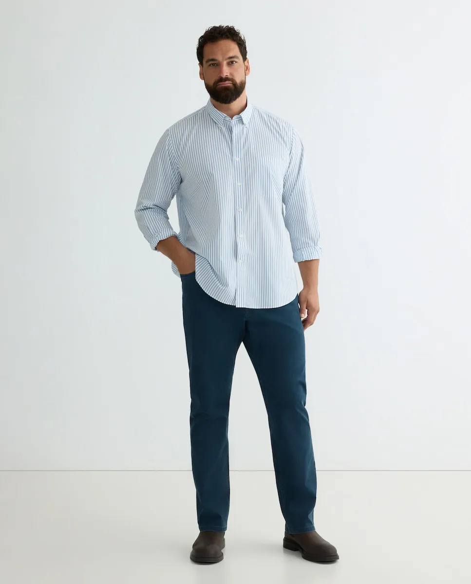 Мужские брюки с пятью карманами, спортивного стиля, обычного кроя, из хлопка с эластаном Dustin, темно-синий
Мужские брюки с пятью карманами, спортивного стиля, обычного кроя, из хлопка с эластаном Dustin, темно-синий