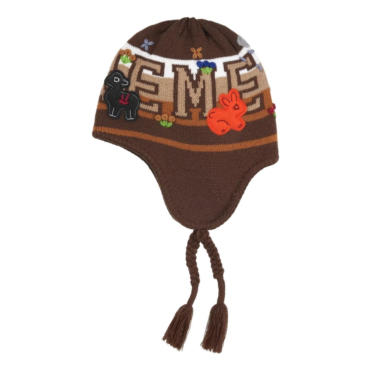 Шапка Supreme FW25 с фетровой аппликацией и ушками, коричневая
Шапка Supreme FW25 с фетровой аппликацией и ушками, коричневая