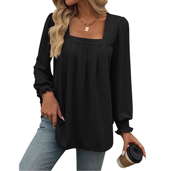 Женская блуза с длинным рукавом и плиссировкой Yesfashion, Black
Женская блуза с длинным рукавом и плиссировкой Yesfashion, Black