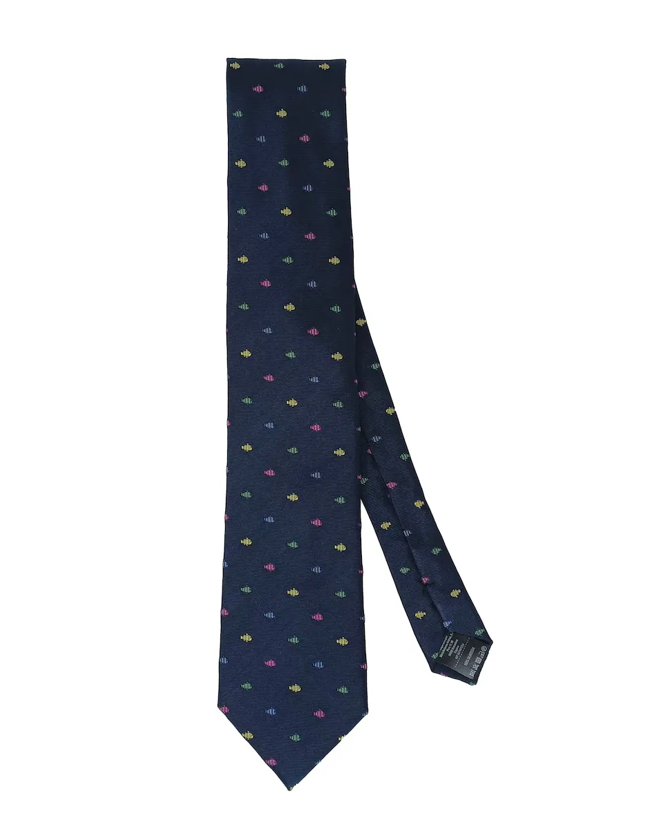 Галстук из натурального шелка темно-синего цвета с принтом «рыба» Pertegaz, тёмно-синий
Галстук из натурального шелка темно-синего цвета с принтом «рыба» Pertegaz, тёмно-синий