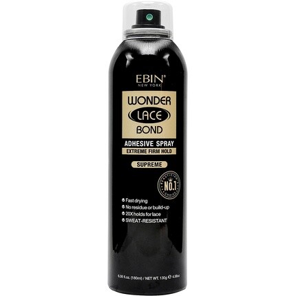 Ebin New York Ebin Wonder Lace Bond Клей-спрей Extreme Firm Hold Supreme 180 мл
Ebin New York Ebin Wonder Lace Bond Клей-спрей Extreme Firm Hold Supreme 180 мл