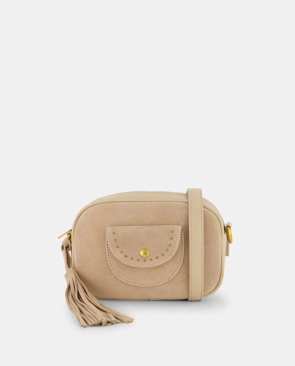 Кожаная сумка через плечо с заклепками Tintoretto, цвет Visón claro
Кожаная сумка через плечо с заклепками Tintoretto, цвет Visón claro