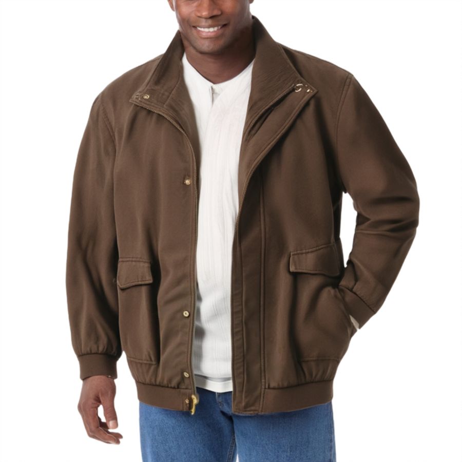 Мужская куртка-бомбер из микрозамши больших размеров KingSize, Dark brown
Мужская куртка-бомбер из микрозамши больших размеров KingSize, Dark brown