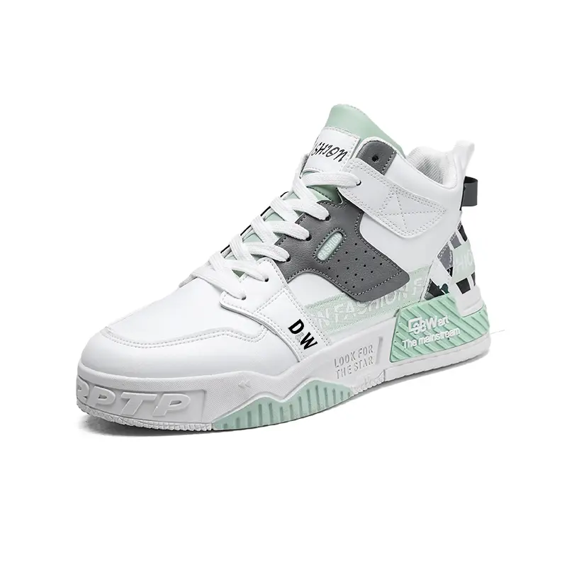 Кроссовки для скейтбординга для детей и подростков, с амортизацией ударов и износостойкостью, среднего размера D&W, белый/зеленый
Кроссовки для скейтбординга для детей и подростков, с амортизацией ударов и износостойкостью, среднего размера D&W, белый/зеленый