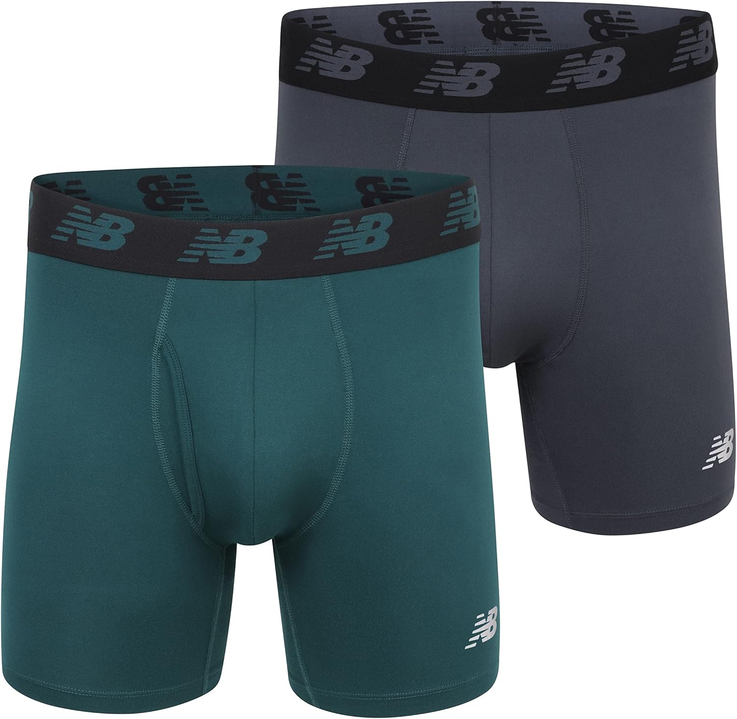 Мужские трусы-боксеры New Balance Premium Performance 6 дюймов (упаковка из 2 шт.), Deep Jade/Thunder
Мужские трусы-боксеры New Balance Premium Performance 6 дюймов (упаковка из 2 шт.), Deep Jade/Thunder