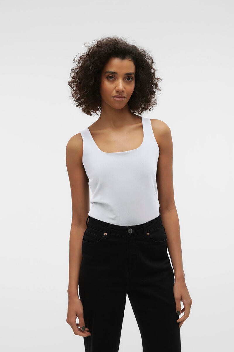 Топ без рукавов с квадратным вырезом Vero Moda, белый
Топ без рукавов с квадратным вырезом Vero Moda, белый