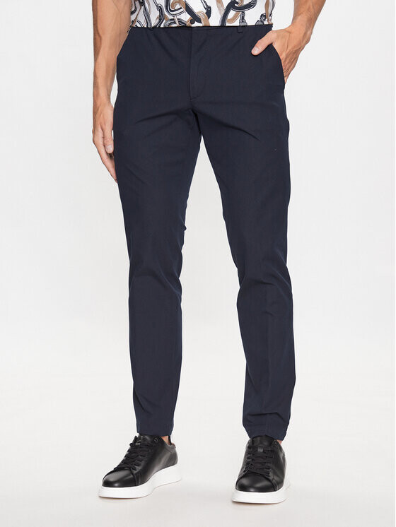 Тканевые брюки узкого кроя Boss, синий
Тканевые брюки узкого кроя Boss, синий