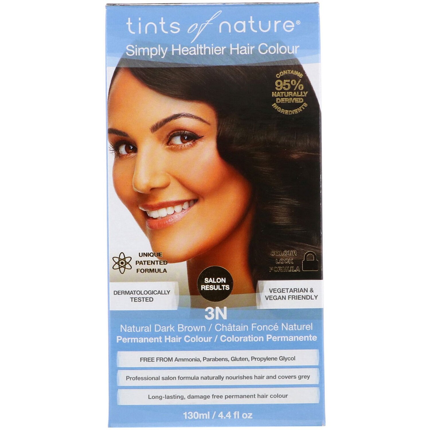 Tints of Nature Permanent Hair Color Natural Dark Brown 3N 4.4 fl oz (130 ml)
Tints of Nature Permanent Hair Color Natural Dark Brown 3N 4.4 fl oz (130 ml)