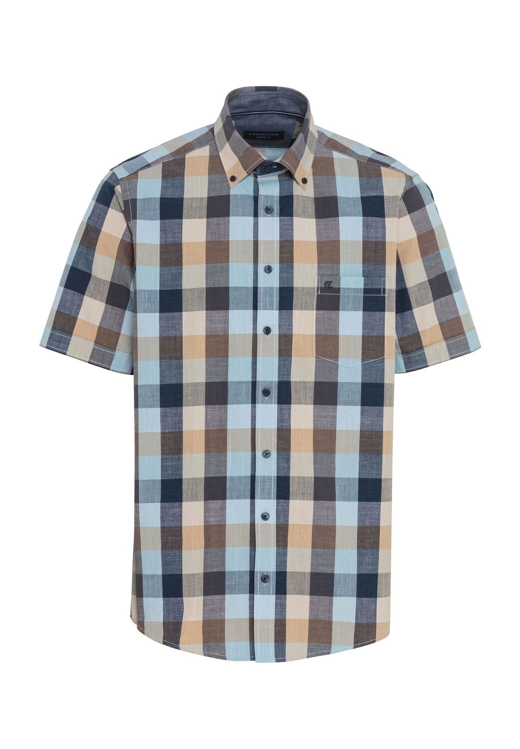 Повседневная рубашка, удобная посадка, рукава до половины, воротник на пуговицах, мужская CASAMODA, цвет 100 Blau
Повседневная рубашка, удобная посадка, рукава до половины, воротник на пуговицах, мужская CASAMODA, цвет 100 Blau