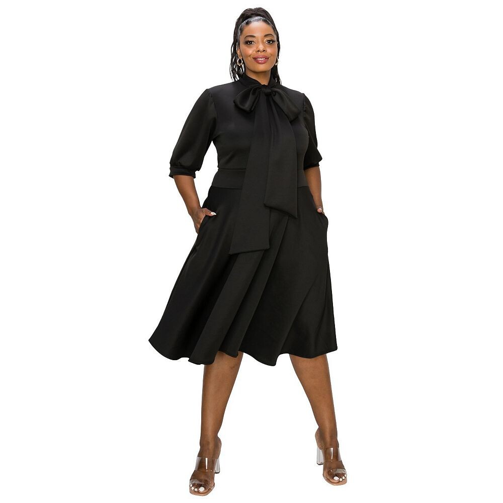 Расклешенное платье Carina Donna больших размеров с карманами L I V D, черный
Расклешенное платье Carina Donna больших размеров с карманами L I V D, черный