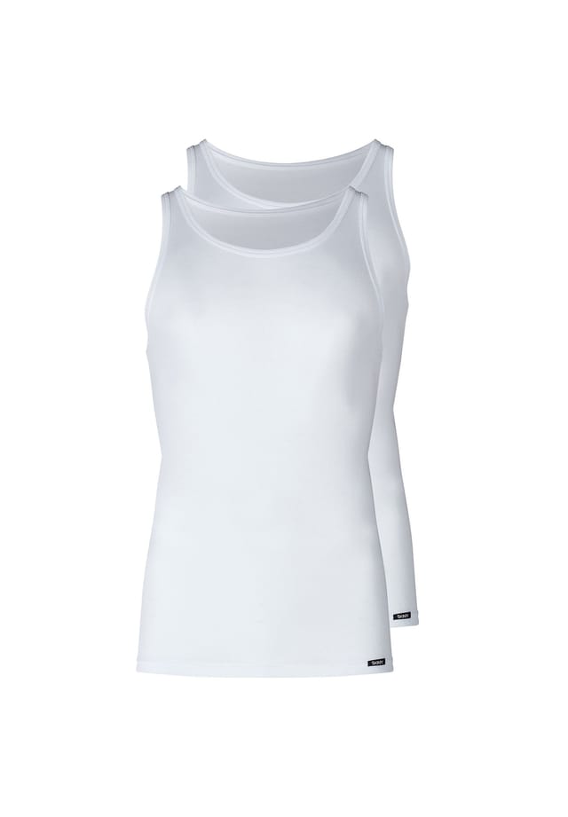 Майка/Топ комплект из 2-х предметов базовый Skiny, белый
Майка/Топ комплект из 2-х предметов базовый Skiny, белый