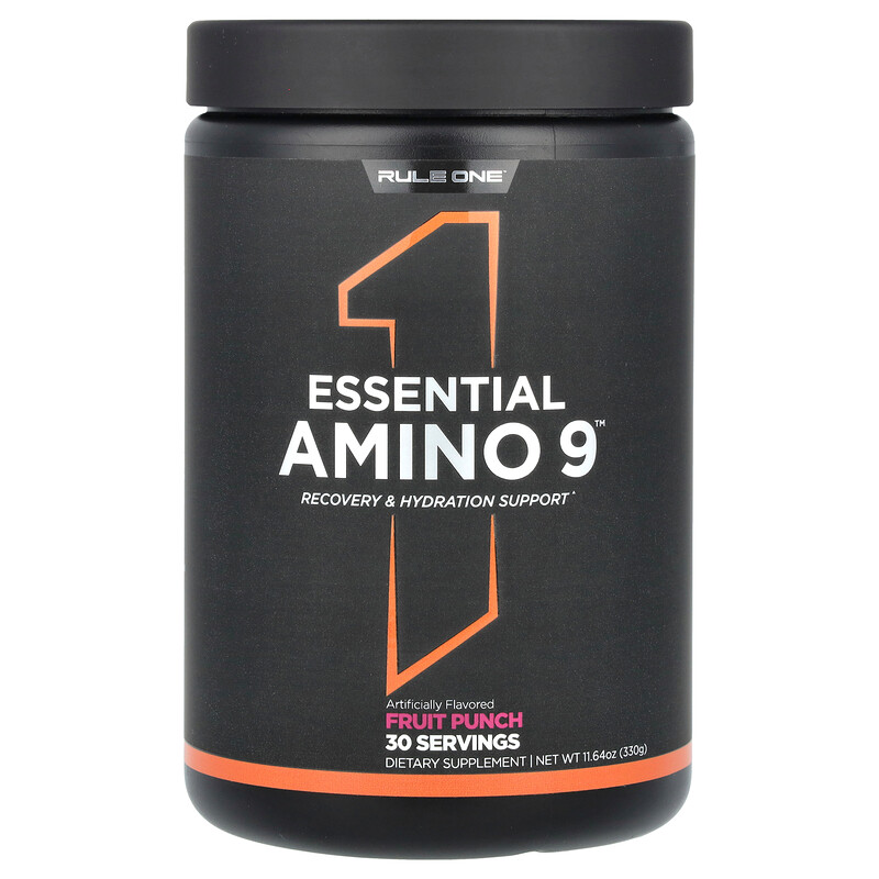 Rule One Proteins, Essential Amino 9, фруктовый пунш, 330 г (11,64 унции)
Rule One Proteins, Essential Amino 9, фруктовый пунш, 330 г (11,64 унции)