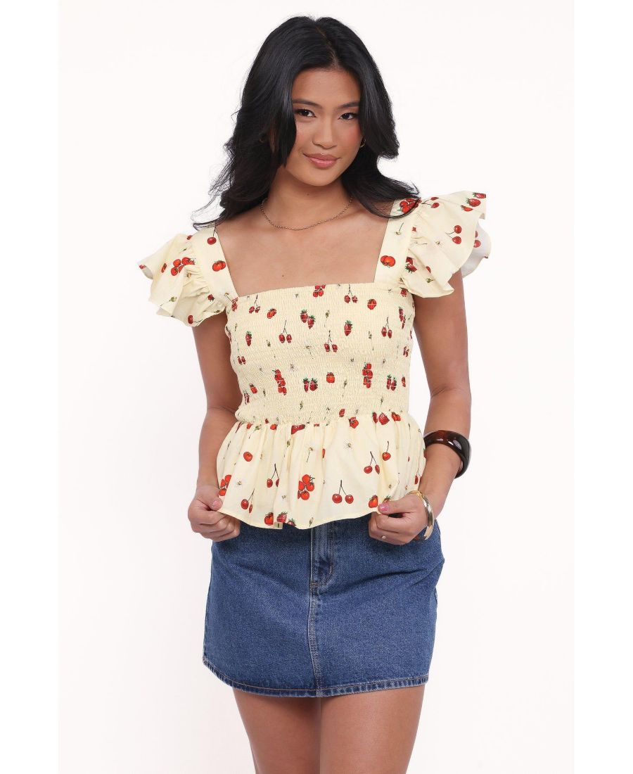 Топ Remira с присборенными оборками Petal and Pup, Yellow cherry
Топ Remira с присборенными оборками Petal and Pup, Yellow cherry