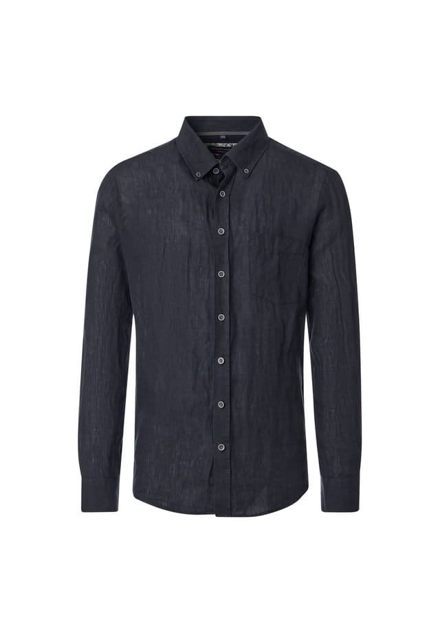 Льняная рубашка простой повседневный крой Casamoda, черный
Льняная рубашка простой повседневный крой Casamoda, черный