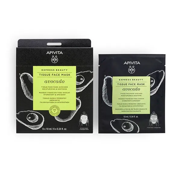 Успокаивающая маска для лица Express Beauty Mascarilla Aguacate Apivita, 8 ml
Успокаивающая маска для лица Express Beauty Mascarilla Aguacate Apivita, 8 ml
