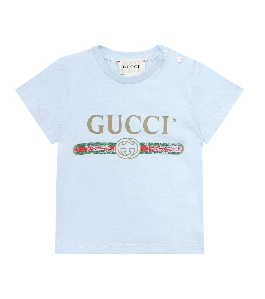 Хлопковая футболка с логотипом baby Gucci Kids, синий
Хлопковая футболка с логотипом baby Gucci Kids, синий
