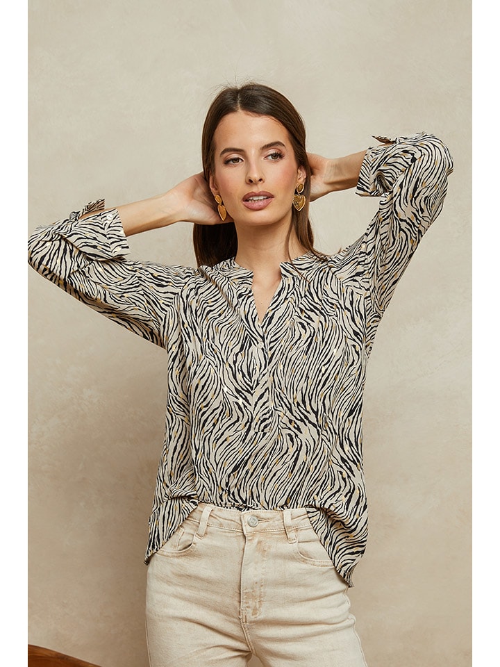 Блузка Yohel Plume, бежевый/черный
Блузка Yohel Plume, бежевый/черный