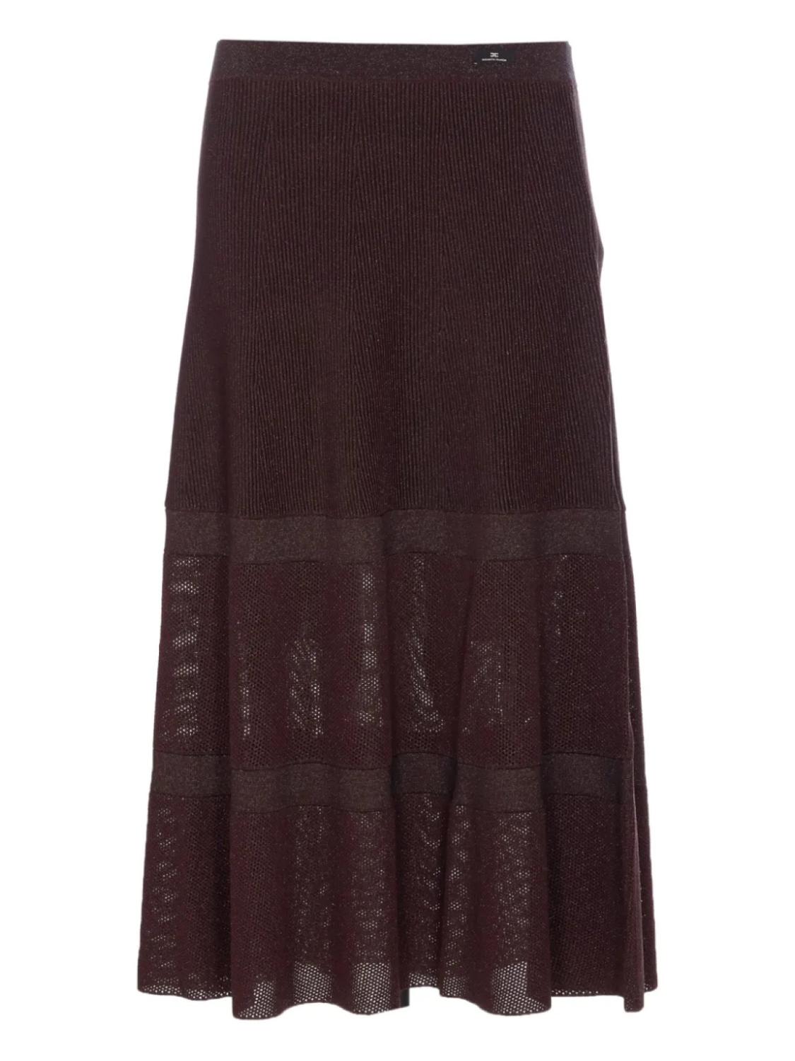 Трикотажная многоярусная юбка миди Elisabetta Franchi, коричневый
Трикотажная многоярусная юбка миди Elisabetta Franchi, коричневый