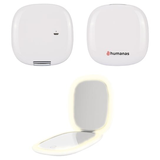 Зеркало косметическое со светодиодной подсветкой, белый Humanas HS-PM01, белый
Зеркало косметическое со светодиодной подсветкой, белый Humanas HS-PM01, белый