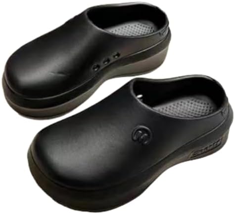 Женские туфли на платформе однотонного цвета, для дома и улицы с отверстиями, дышащие и противоскользящие, для работы на кухне Hhhchpm, черный
Женские туфли на платформе однотонного цвета, для дома и улицы с отверстиями, дышащие и противоскользящие, для работы на кухне Hhhchpm, черный