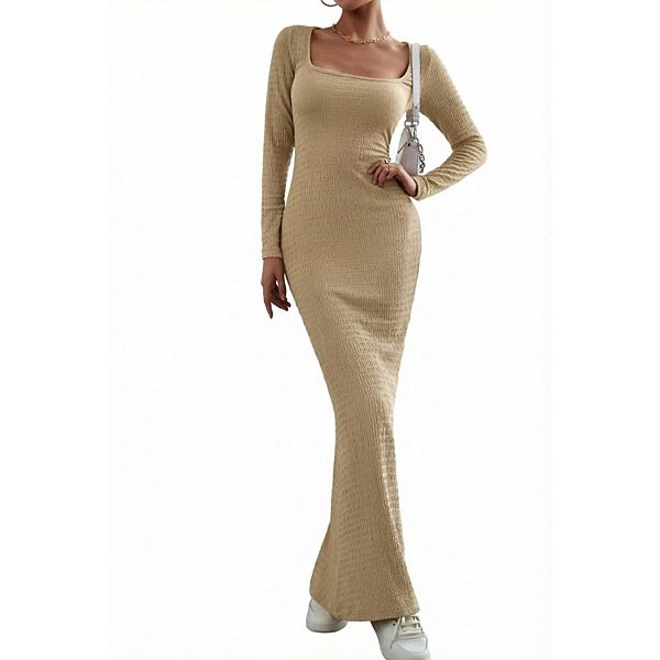 Женское платье-макси с квадратным вырезом и длинным рукавом Xuba, Khaki
Женское платье-макси с квадратным вырезом и длинным рукавом Xuba, Khaki