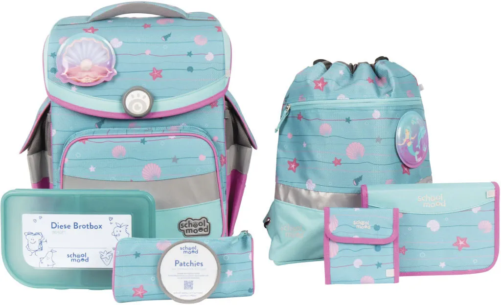 Школьная сумка SCHOOL-MOOD "Timeless, Лилли (Русалка)", световозвращающие поверхности, со светодиодной вставкой; изготовлен из переработанного материала, цвет Lilly
Школьная сумка SCHOOL-MOOD "Timeless, Лилли (Русалка)", световозвращающие поверхности, со светодиодной вставкой; изготовлен из переработанного материала, цвет Lilly