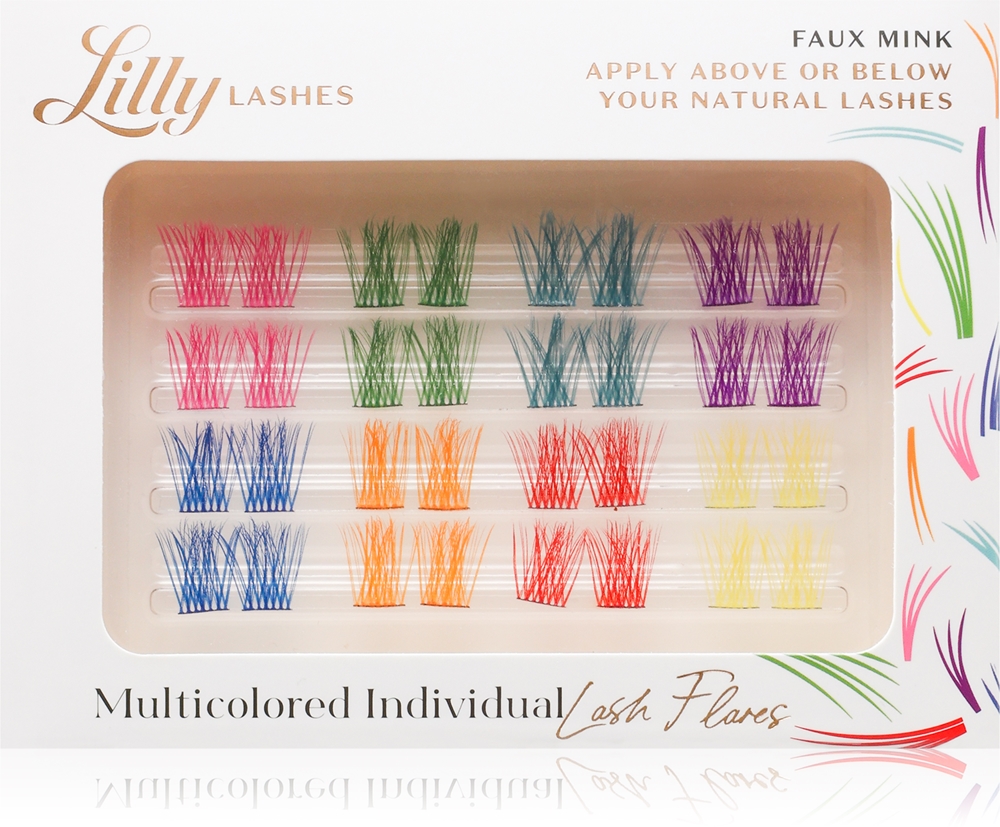 Разноцветные отдельные одиночные ресницы с узелками Lilly Lashes, 32 шт
Разноцветные отдельные одиночные ресницы с узелками Lilly Lashes, 32 шт