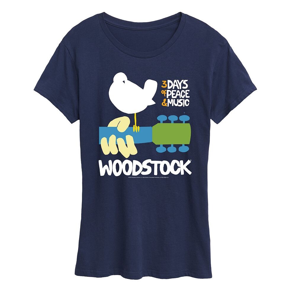 Женская футболка с плакатом Woodstock и графическим рисунком Licensed Character, темно-синий
Женская футболка с плакатом Woodstock и графическим рисунком Licensed Character, темно-синий