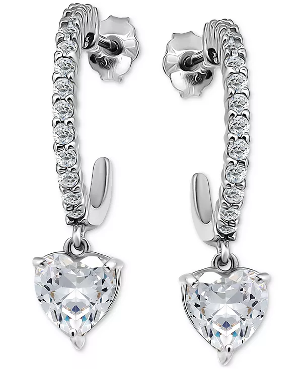 Серьги-Кольца в форме сердца с кубическим цирконием (3-1/20 карата) из 18-каратного золота на стерлинговом серебре Giani Bernini, silver
Серьги-Кольца в форме сердца с кубическим цирконием (3-1/20 карата) из 18-каратного золота на стерлинговом серебре Giani Bernini, silver