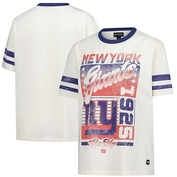 Женская футболка New York Giants оверсайз кремового цвета The Wild Collective
Женская футболка New York Giants оверсайз кремового цвета The Wild Collective
