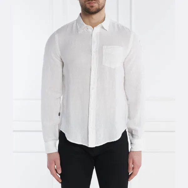 Льняная рубашка стандартного кроя Blauer, белый
Льняная рубашка стандартного кроя Blauer, белый