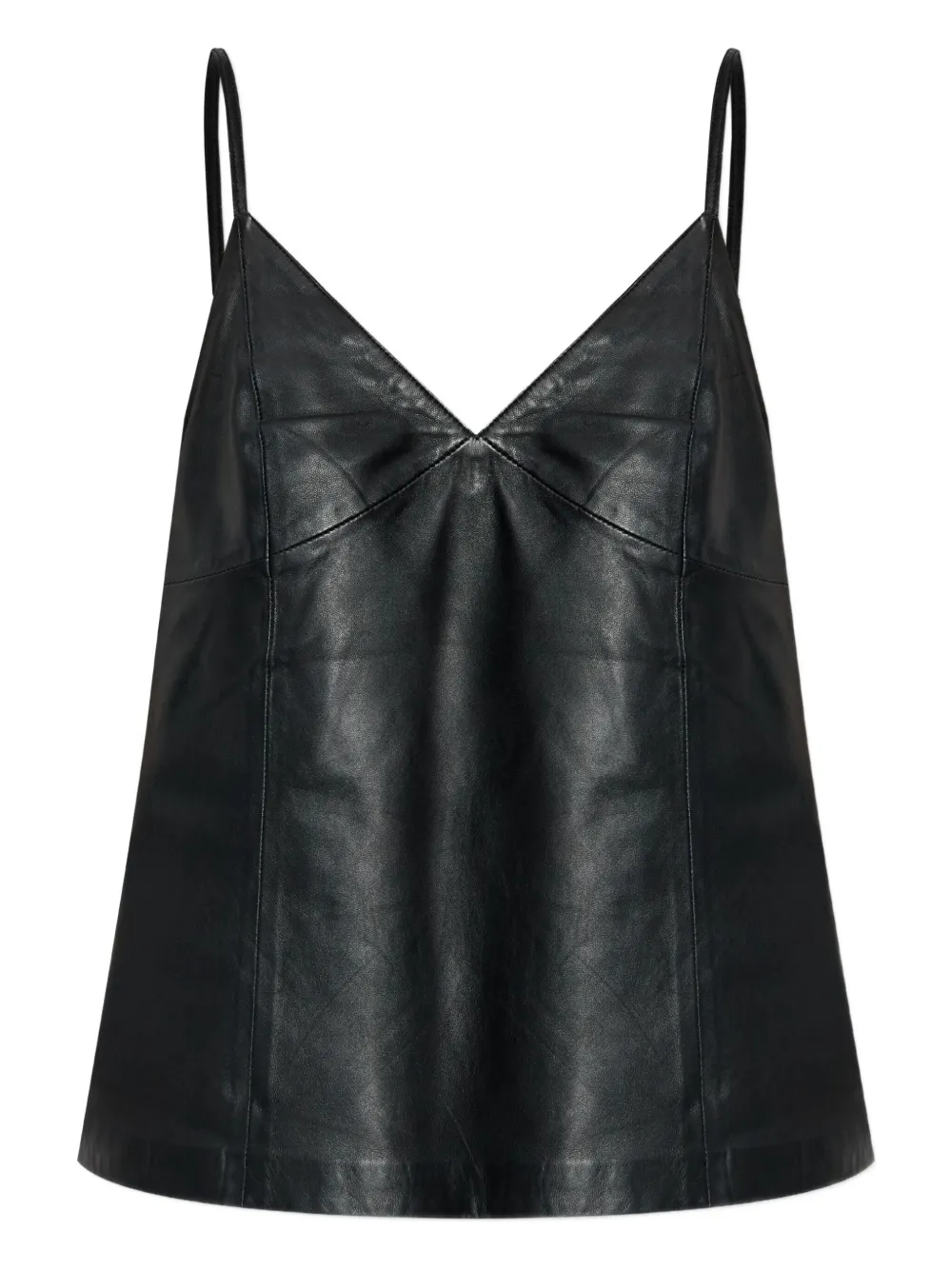 Кожаный топ GZrio с V-образным вырезом Gestuz, черный
Кожаный топ GZrio с V-образным вырезом Gestuz, черный