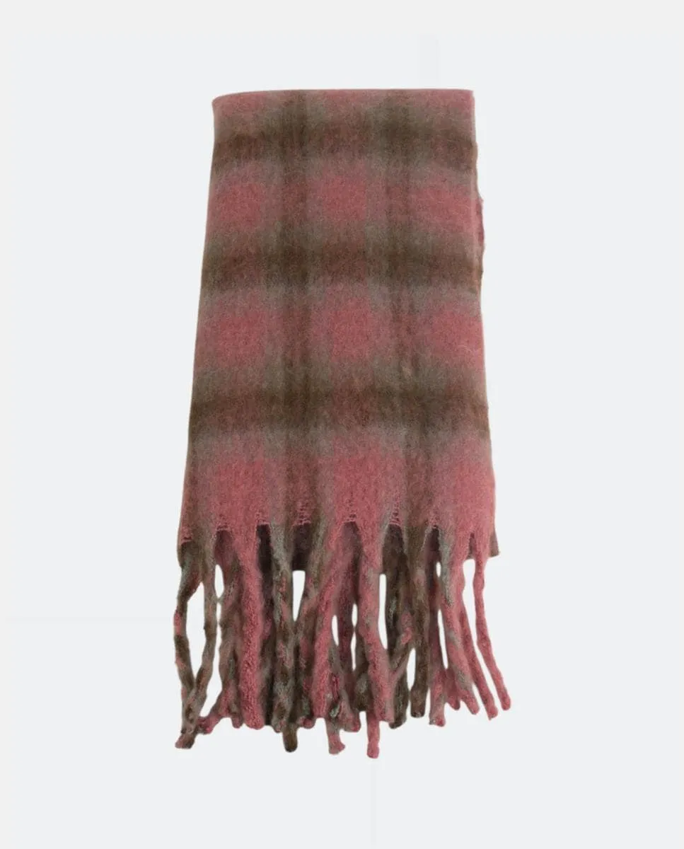 Прямоугольный шерстяной шарф в клетку Kbas, розовый
Прямоугольный шерстяной шарф в клетку Kbas, розовый