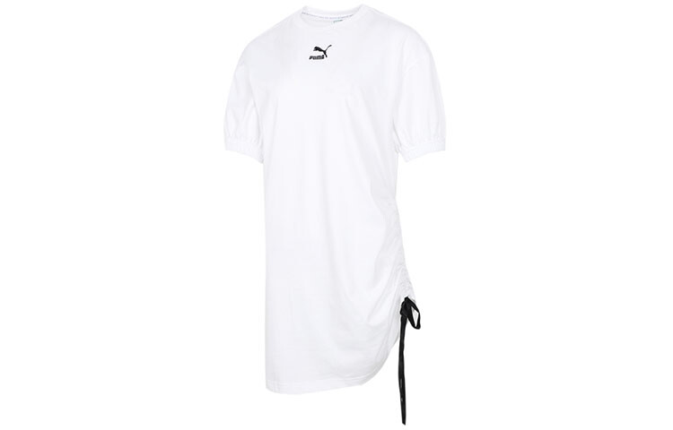 Платье с короткими рукавами женское белое Puma 
Платье с короткими рукавами женское белое Puma