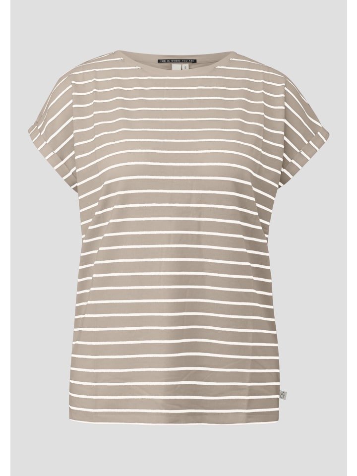 Футболка QS, бежево-белый
Футболка QS, бежево-белый