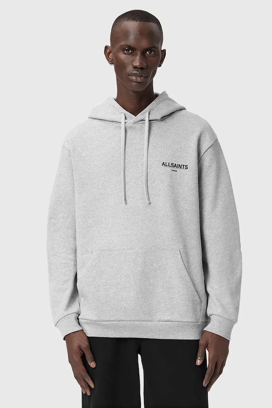 Хлопковая толстовка Allsaints, серый
Хлопковая толстовка Allsaints, серый