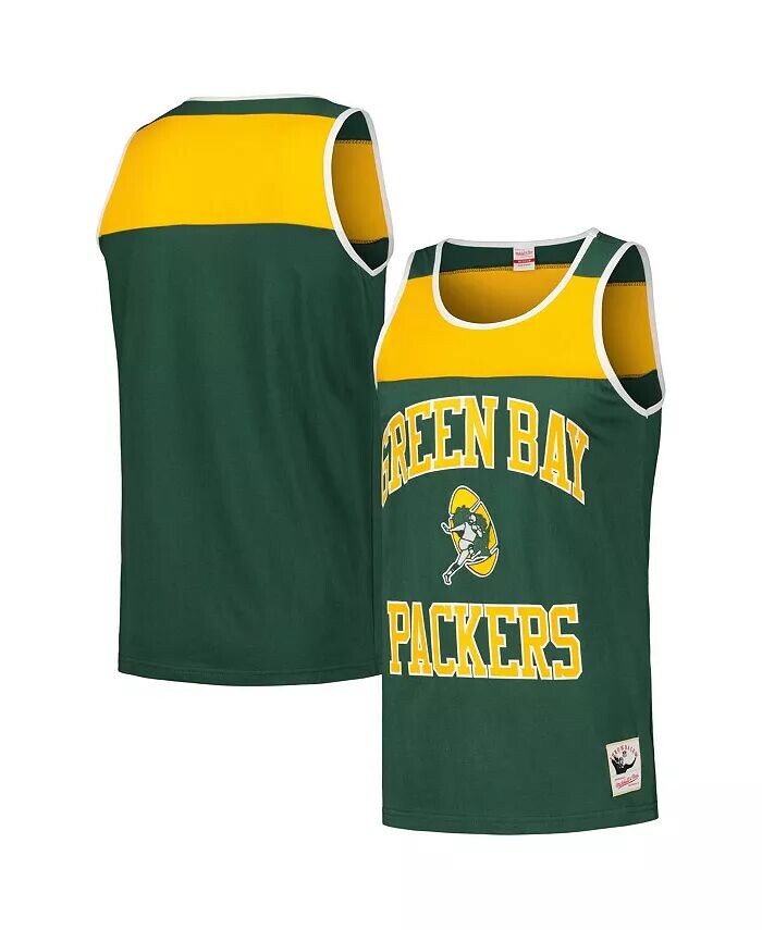 Мужская майка Green Bay Packers Heritage Colorblock зеленого и золотого цвета Mitchell & Ness
Мужская майка Green Bay Packers Heritage Colorblock зеленого и золотого цвета Mitchell & Ness