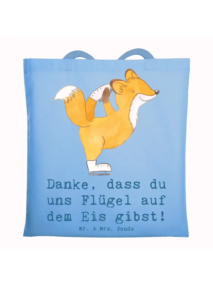 Сумка для переноски Mr & Mrs Panda Eiskunstlauf Trainerin Danke, небесно-синий
Сумка для переноски Mr & Mrs Panda Eiskunstlauf Trainerin Danke, небесно-синий