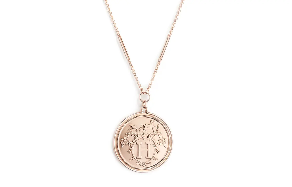 HERMES Ex Libris 18K Rose Gold Necklaces Women's Rose Gold
HERMES Ex Libris 18K Rose Gold Necklaces Women's Rose Gold
