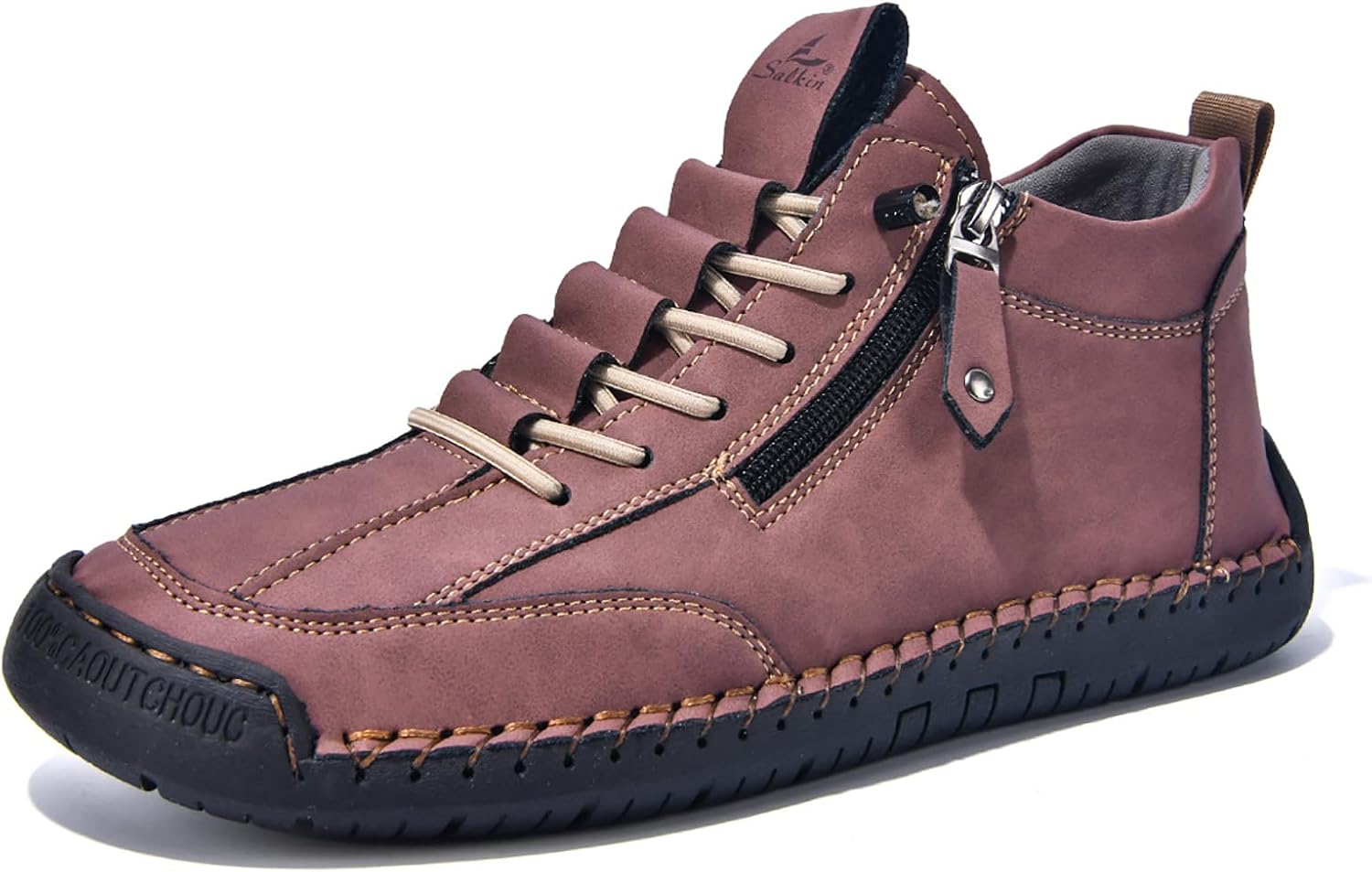 Мужские высокие ботинки-чукка ручной работы на шнуровке с модной боковой молнией, кроссовки с нескользящей подошвой, удобные слипоны для повседневного ношения и вождения Mviobuy, красный
Мужские высокие ботинки-чукка ручной работы на шнуровке с модной боковой молнией, кроссовки с нескользящей подошвой, удобные слипоны для повседневного ношения и вождения Mviobuy, красный