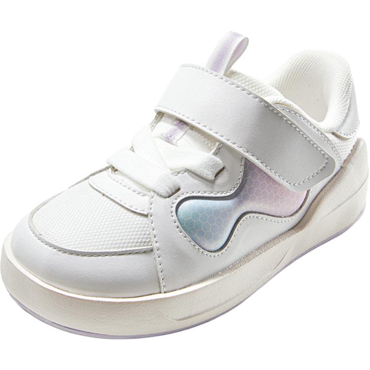 Легкие амортизирующие сбалансированные низкие кроссовки для малышей GINOBLE, белый/фиолетовый 
Легкие амортизирующие сбалансированные низкие кроссовки для малышей GINOBLE, белый/фиолетовый